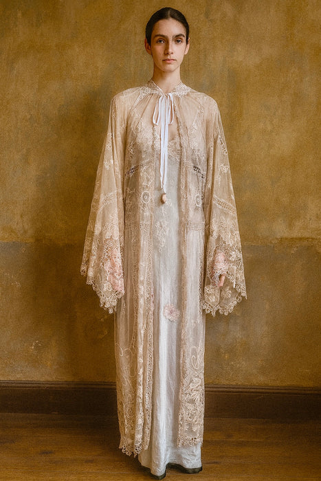 Bailey, original 30s French cream lace coat