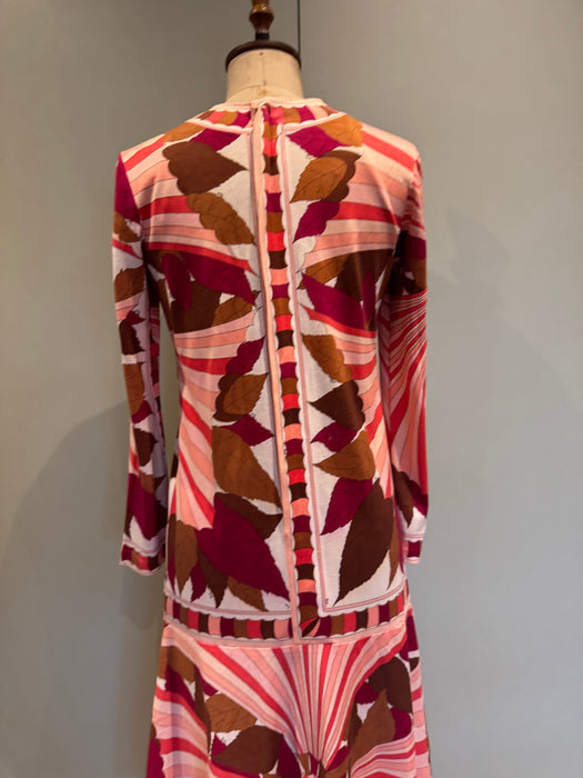 Emilio Pucci, 60s cotton print drop waist dress