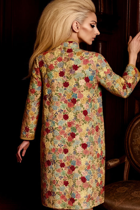 Dune, 40s floral hand ribbon coat