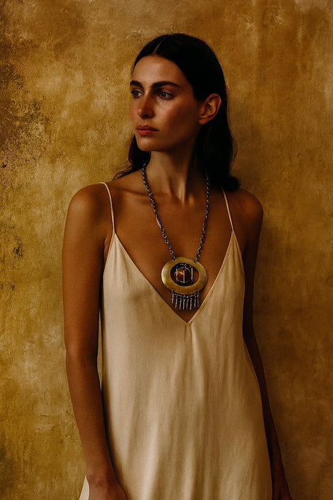 Jasmir, 70s reworked statement pendant