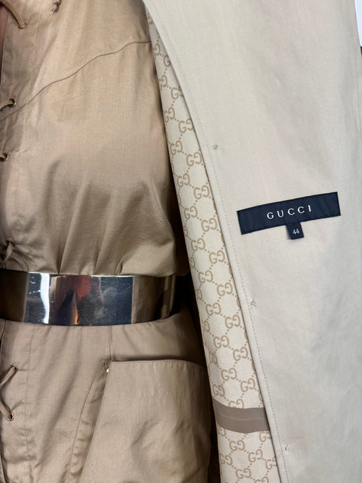 Gucci, Y2K monogrammed trenchcoat