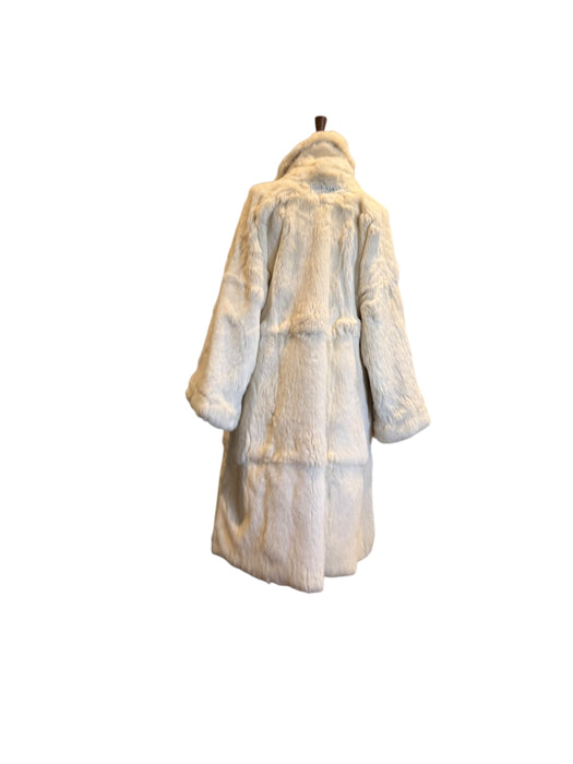 Omnia, 30s silk embroidered reversible fur coat