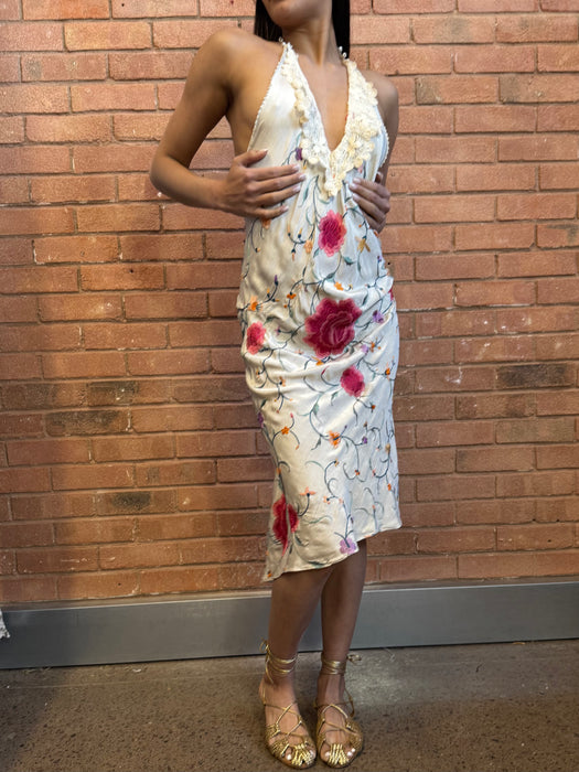 Madeleine, reworked 40s floral scarf dress