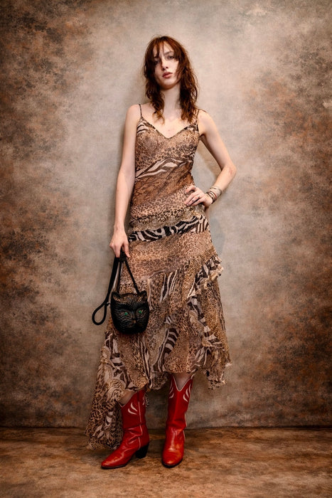 Timmy Woods, 70s wooden collectible cat handbag