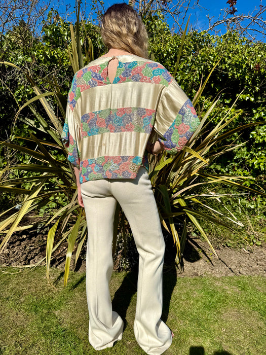 Claude, 20s Oriental beaded and silk top