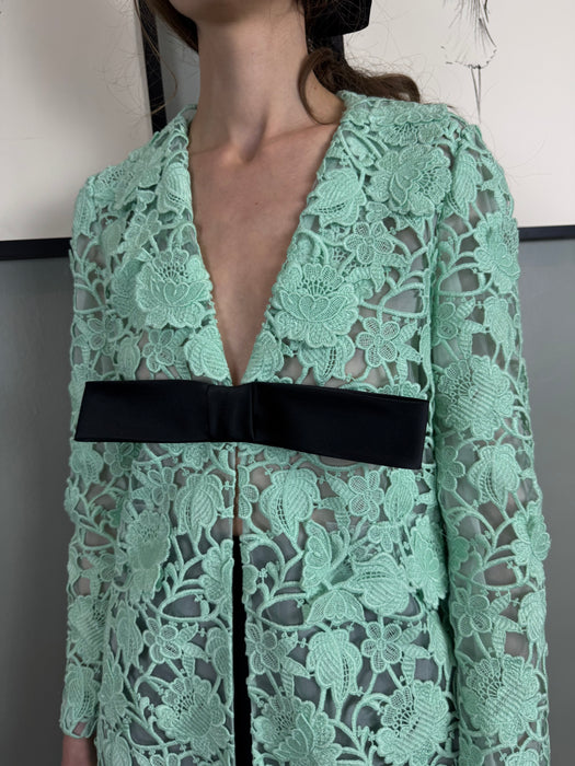 Giambattista Valli, aqua lace jacket