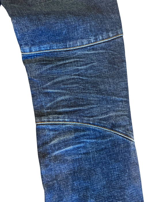 Ralph Lauren, black label motorcycle blue faded denim jeans