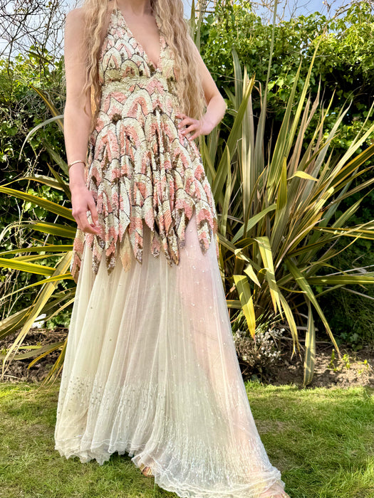 Khaite, 20s reworked 20s sequis and tulle dress