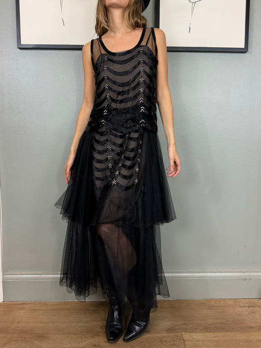Black beaded dress 2025
