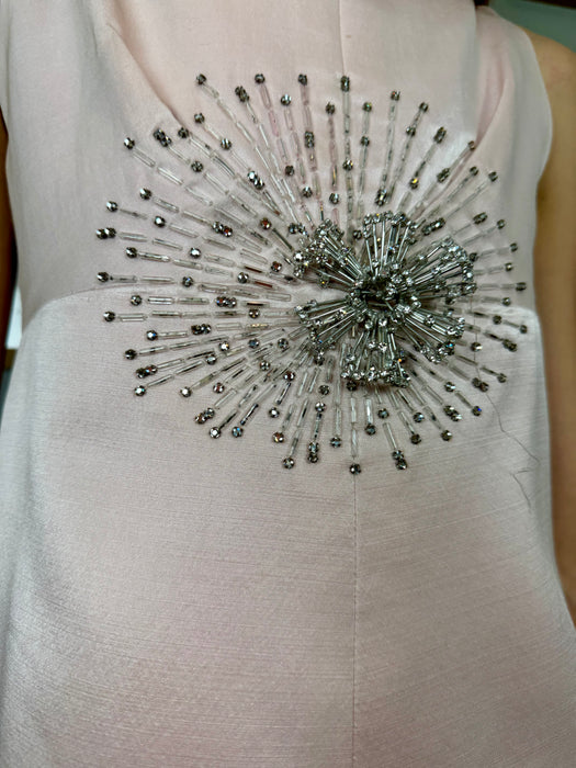 Yana, 60s pink short beaded dress