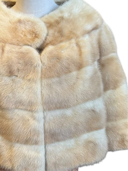 Taylor, 60s blonde mink jacket