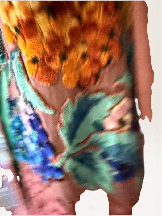 Oriana, 1930s silk devoré floral jacket