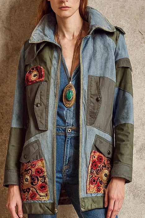Virna, 70s denim reworked jacket