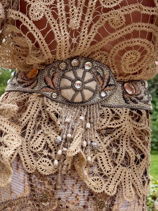Jean-Louis Sherrer, beaded silk tasseled belt