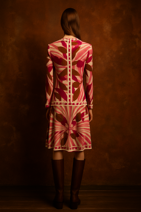 Emilio Pucci, 60s cotton print drop waist dress