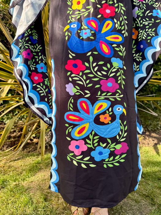Jasmine, 60s Mexican angel sleeve kaftan dress