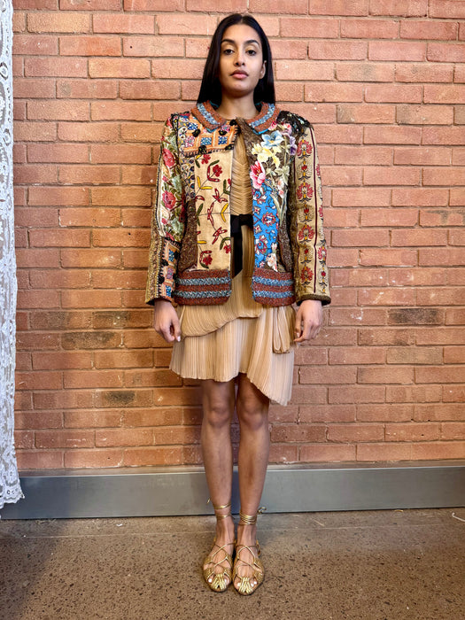 Madena, reworked patchwork 40s jacket