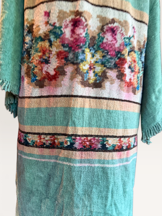 Clarissa, reworked 30s chenille floral coat
