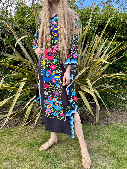 Jasmine, 60s Mexican angel sleeve kaftan dress