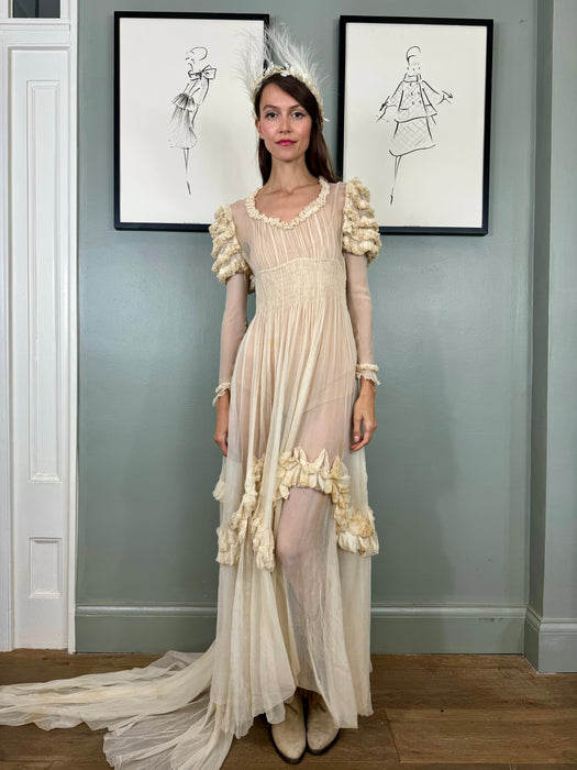 Yana, original 30s cream gown