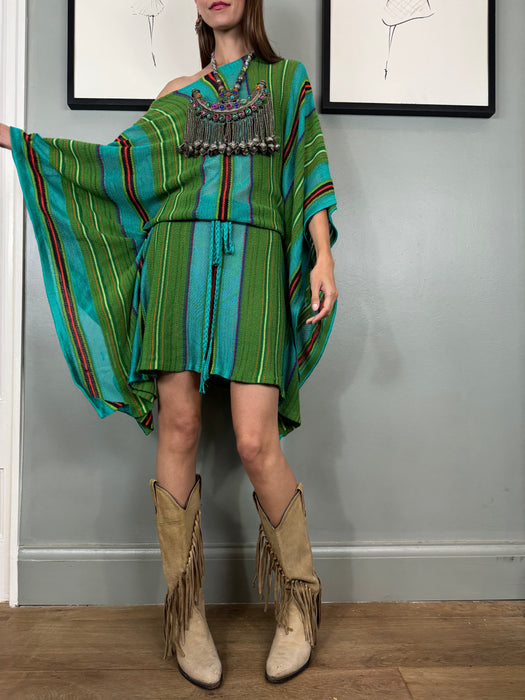 Ralph Lauren, Y2K striped, cotton knit kaftan