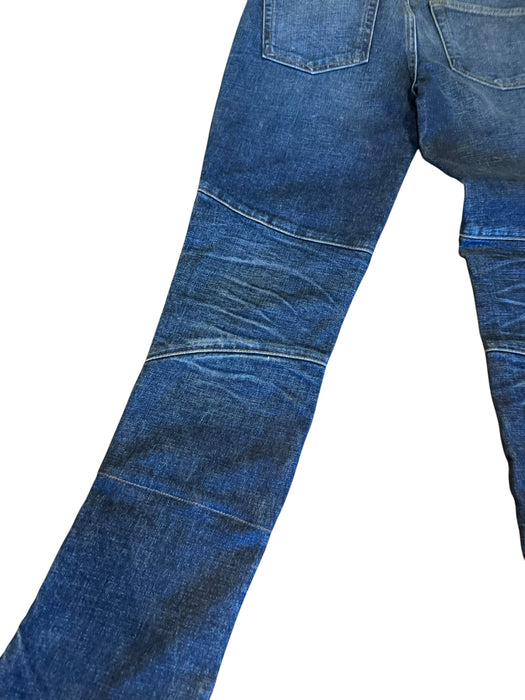 Ralph Lauren, black label motorcycle blue faded denim jeans