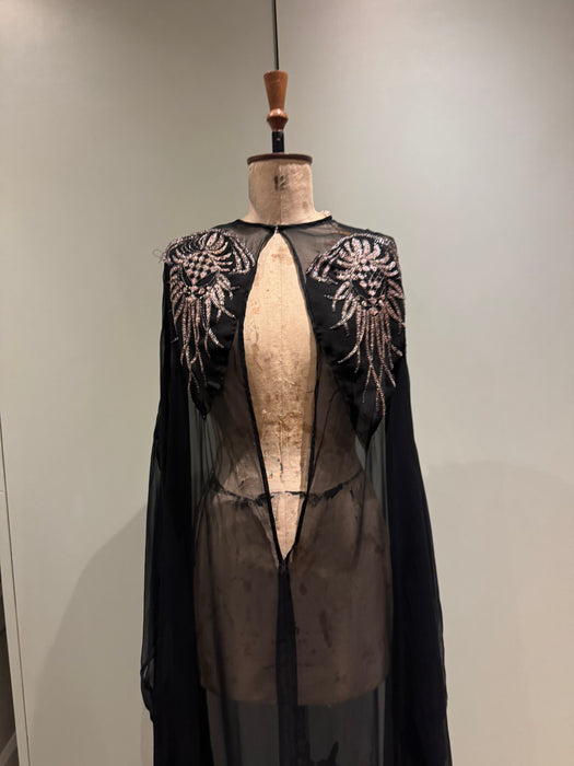 Nora, original 1920s chiffon Kaftan with intricate beaded design