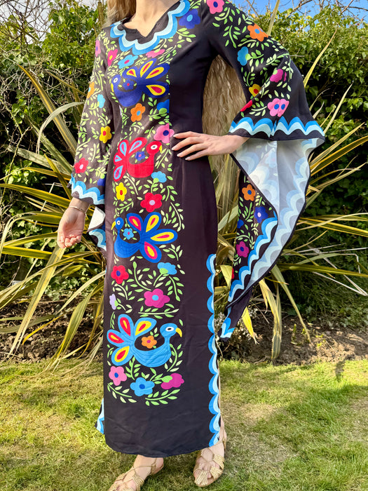 Jasmine, 60s Mexican angel sleeve kaftan dress