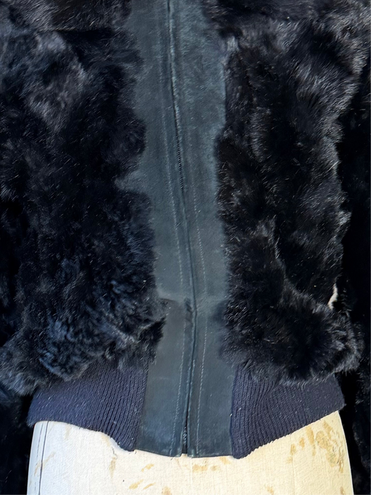 Prose, 70s suede and fur zip jacket