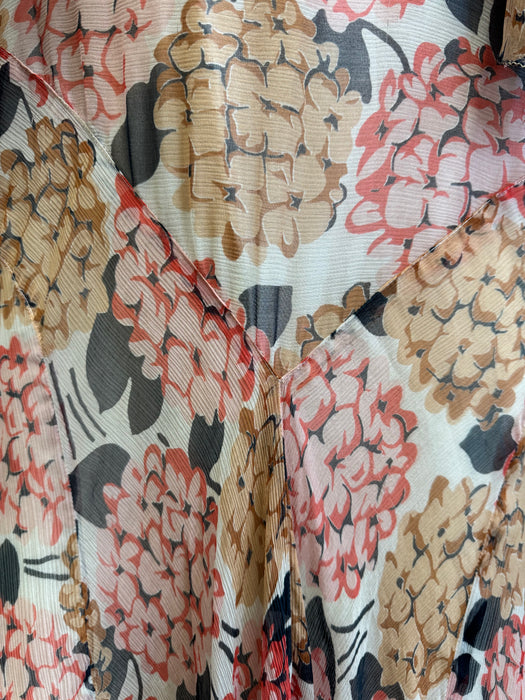 Quartz, 30s floral chiffon and lace dress and jacket