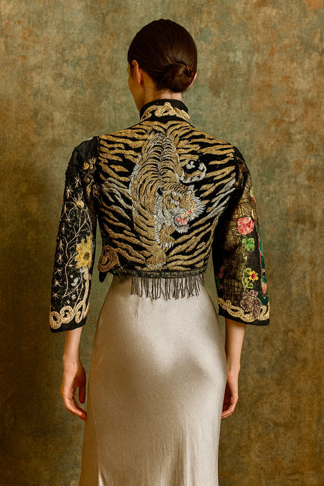 Estelle, reworked patchwork Victorian jacket