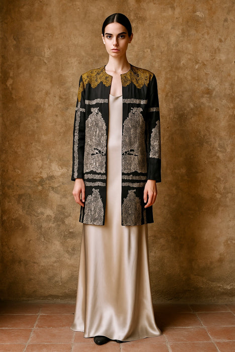 Dries Van Noten, Y2K silk damask jacket