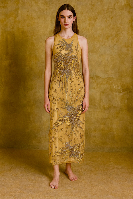 Etro 2002, catwalk beaded dress