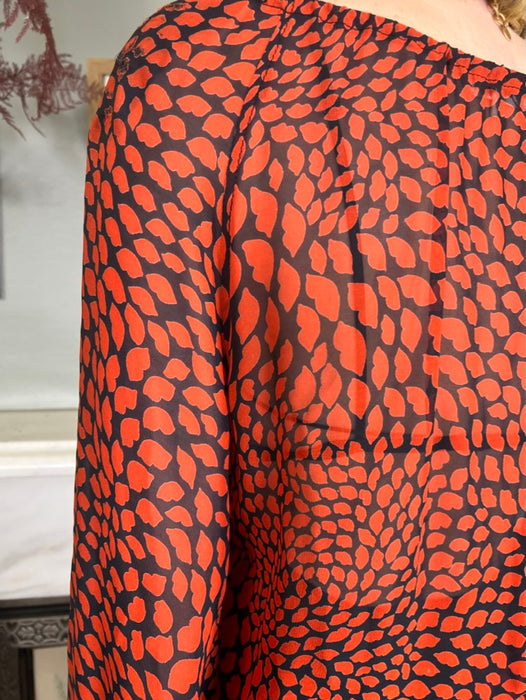 Yves Saint Laurent, 80s lip print blouse