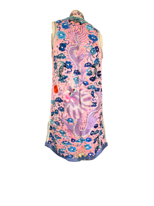 Magda, Late Qing dynasty Chinese silk embroidered waistcoat/dress