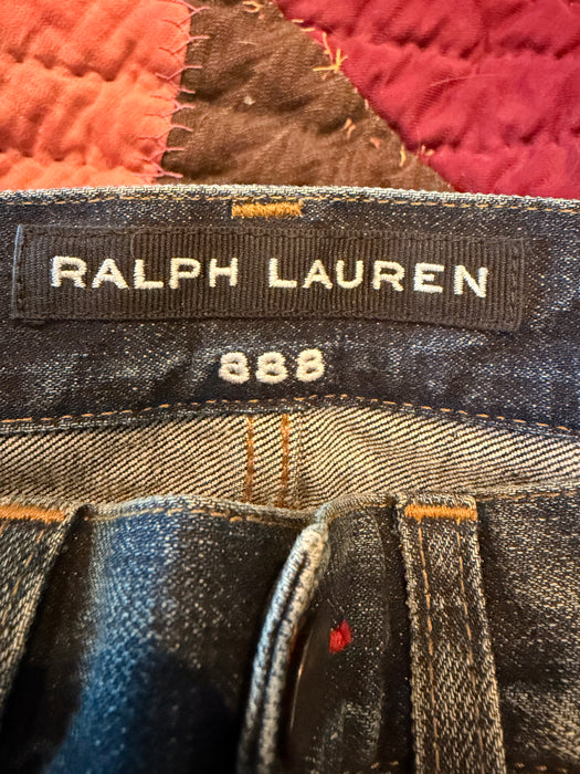 Ralph Lauren, black label motorcycle blue faded denim jeans