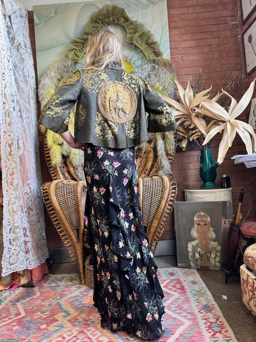 Melda, 40s silk Oriental embroidered jacket