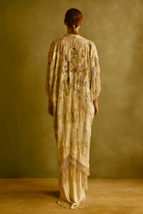 Allison, reworked 18th century fringed coat