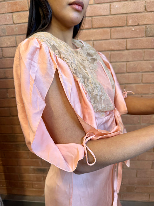 Clarina, 30s silk and lace dress and jacket