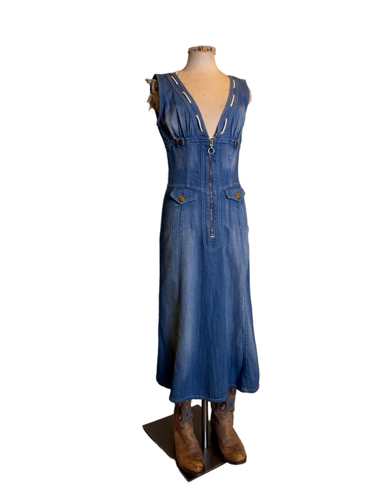 Chloé, 2004 by Phoebe Philo denim dress