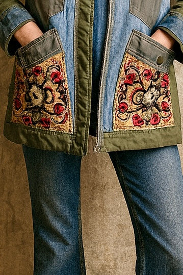 Virna, 70s denim reworked jacket