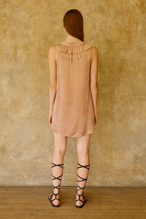 Lanvin 2004, silk short ruffle dress