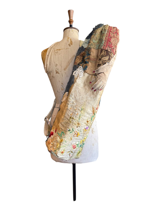 OV Yoga bag, antique patchwork organic recycled cotton yoga bag