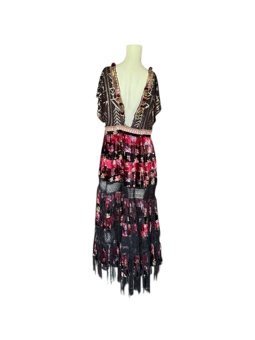 Melo, reworked 20s Assuit, velevet and fringed dress