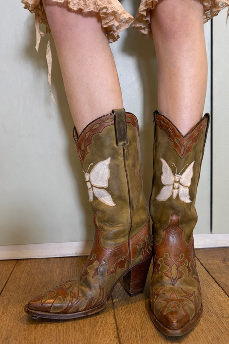 Austin, 2020 R. Soles hand painted tooled cowboy boots