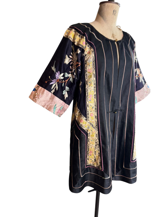 Troy, 30s silk embroidered and beaded Chinese jacket