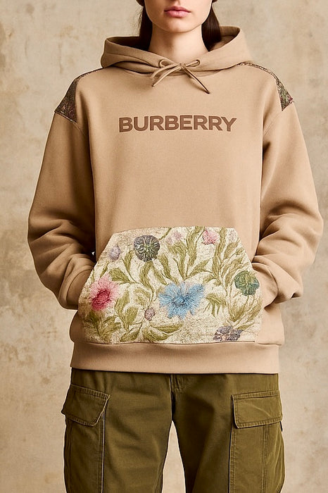 Burberry, reworked Men’s 80s hooded cotton sweatshirt