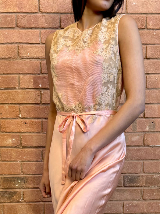 Clarina, 30s silk and lace dress and jacket