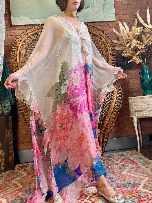 Valentino, 2020 silk chiffon floral dress