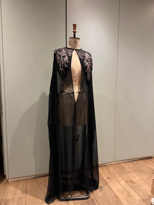 Nora, original 1920s chiffon Kaftan with intricate beaded design